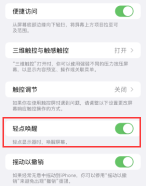 荔湾苹果授权维修站分享iPhone轻点无法唤醒怎么办 