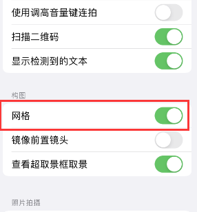 荔湾苹果手机维修网点分享iPhone如何开启九宫格构图功能