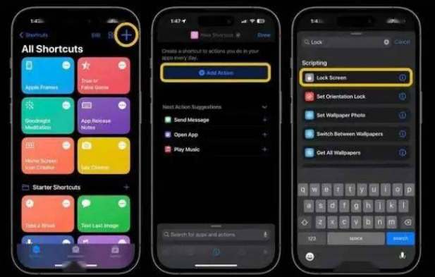荔湾苹果14锁屏维修店分享iPhone14升级iOS16.4后如何创建锁屏快捷方式 