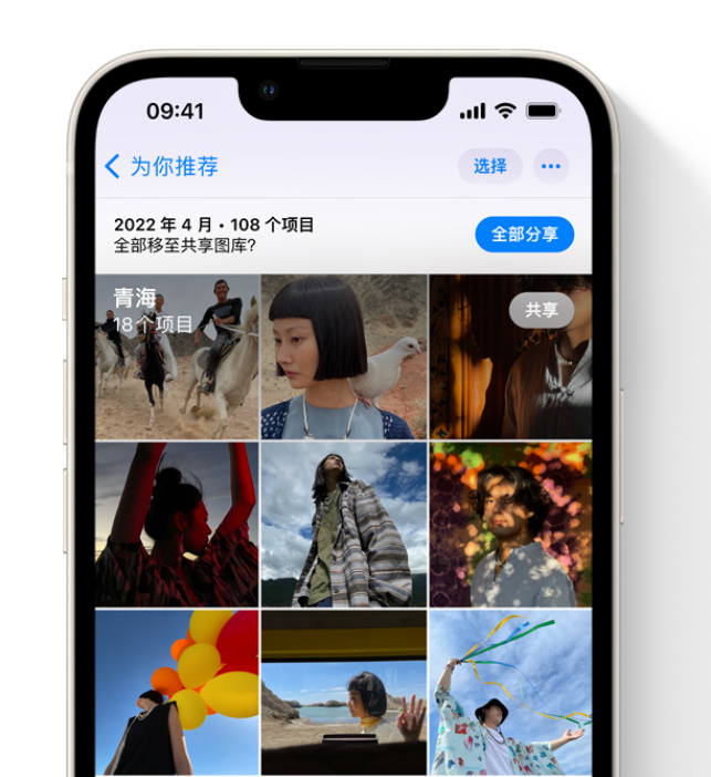 荔湾苹果维修网点分享在 iPhone 上使用共享图库 