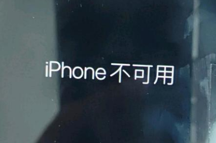 荔湾苹果服务网点分享锁屏界面显示“iPhone 不可用”如何解决 