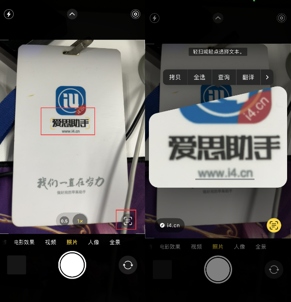 荔湾苹果手机维修分享升级iOS 16后如何通过相机翻译文本 