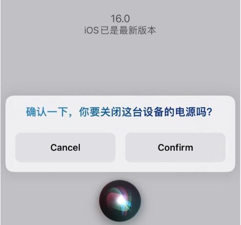 荔湾苹果手机维修分享iOS 16 Beta5为什么要取消Siri语音关机功能 